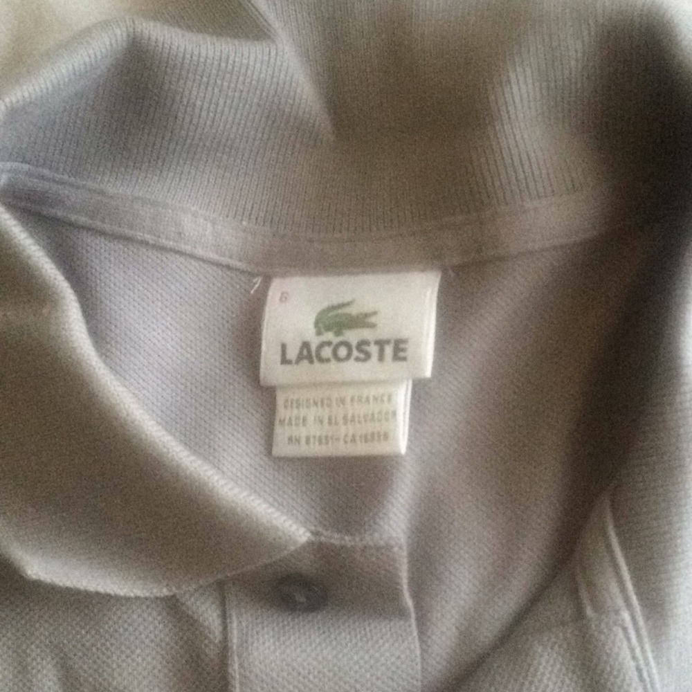 Brand new  gray Lacoste